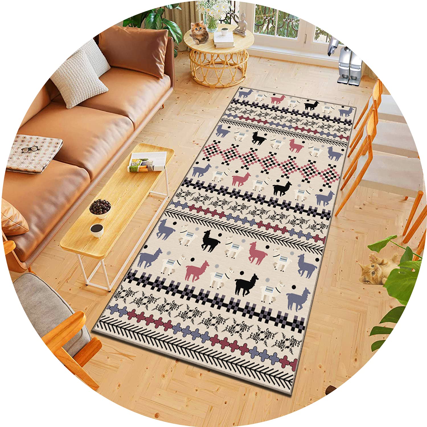Amazon｜ト 滑り止めマット 110x500cm, 廊下じきロングカーペット ずれ